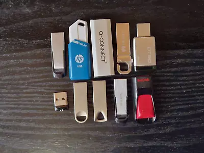 10 X 16GB USB Flash Drive Bulk Job Lot Mix Brands 9 • £25