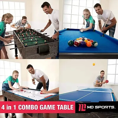 Multi Game Combination Table Set - Multiple Styles 54  (4-in-1 Combo Game) • $180