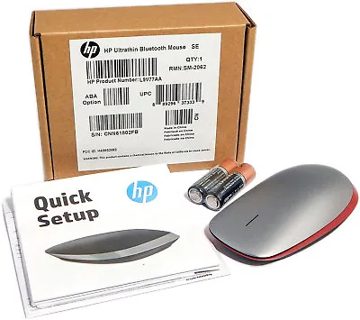 HP UltraThin Bluetooth Red Wireless Mouse L9V77AA#ABA • $16.50