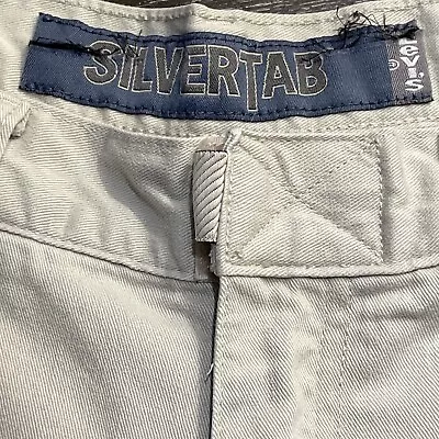 Vintage Y2K Levi’s SILVERTAB Cargo Pants Khaki Skate Baggy Streetwear 32x30 • $59.99