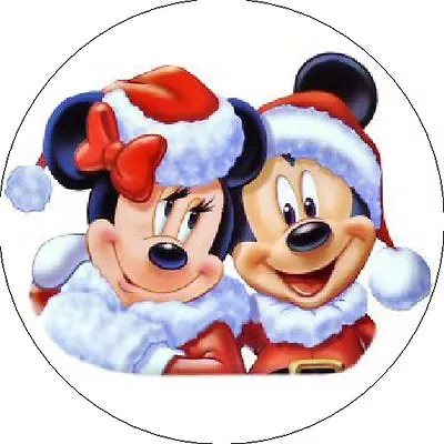 MICKEY & MINNIE MOUSE CHRISTMAS - 1  Sticker / Seal Labels! • $1.85