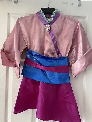 Disney Mulan Pink/purple Costume Dress Girl Sz S 5/6 • $8.99