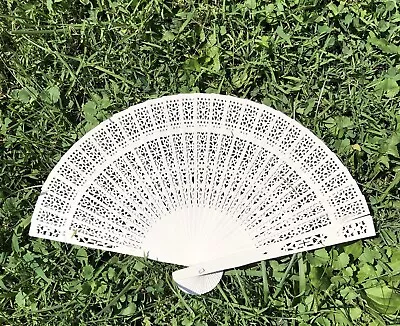 White Sandalwood Fan For Wedding Favor • $9