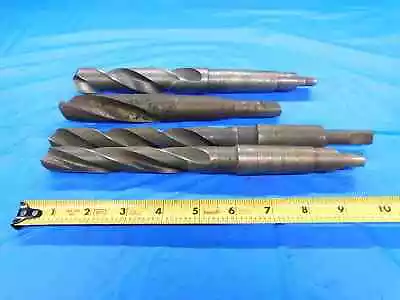 4pcs TWIST DRILL BITS HSS SIZES FROM 51/64 - 1 1/16 MODIFIED MORSE TAPER SHANKS • $79.99