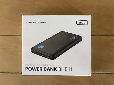 INIU Power Bank Portable Charger 10000mAh Slimmest & Lightest High-Speed USB C • £4.99