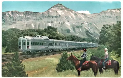 $1.60 • Buy Vintage Postcard Western Mountains Burlington Route Denver Zephyr Vista Domes