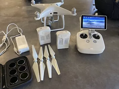 $2399 • Buy DJI Phantom 4 Pro Plus Drone 4k Video Camera  Quadcopter + Case, 2 Batteries ND