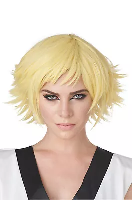 Brand New Feathered Anime Cosplay Adult Wig (Yellow) • $10.95