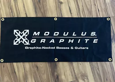 Vintage Original Modulus Guitar Store Banner 41 X17  • $100