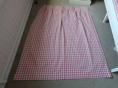 £14 • Buy Pink Checked Curtains With Blackout Lining 40  Wide & 56  Drop