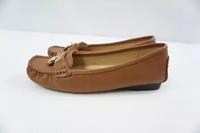 Michael Kors Hamilton Used 6.5 Leather Tan Flats/Loafers HE18E Driving Moccasins • $29.99