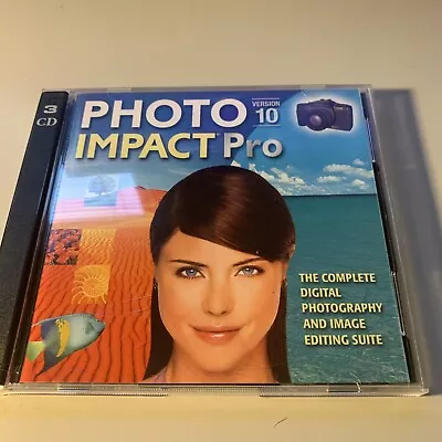 Photo Impact Pro Version 10 3-Disc CD-ROM Digital Editing Suite For Windows • $14