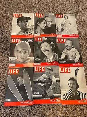 Life Magazine 1949 Lot-9 Issues • $8.99