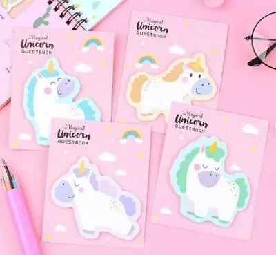 Unicorn Sticky Note Memo Pad 30 Sheets - Cute Stationery • $3.50