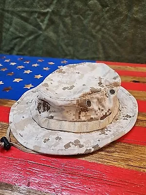 XLarge USMC Marine Corps MARPAT Desert Camouflage Boonie Hat Camo USA 3787 • $24