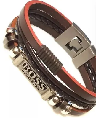 £24.99 • Buy Hugo Boss Men's Bracelet, 22cm Cool Christmas Gift Idea NEW