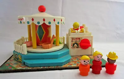 Fisher Price Play Family Merry Go Round #111 - 1972 - Works With 3 People • $15