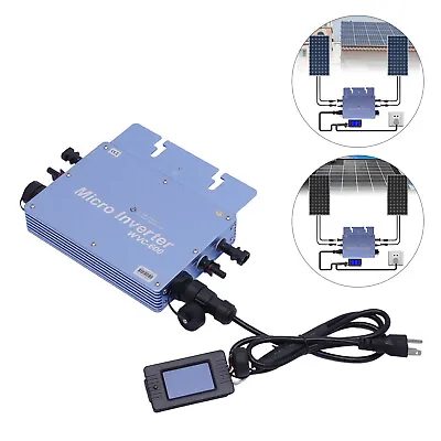 Ip65 Microinverter For Solar Panel 600w Solar Grid LCD Display Inverter • $103.55