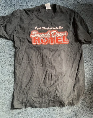 £20 • Buy WWE WWF The Rock Smackdown Hotel Vintage T-shirt XL 1999 Titan Sports
