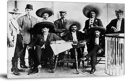 Biography Of Emiliano Zapata Mexican Revolutionary Poster Canvas Wall Art • $14.90