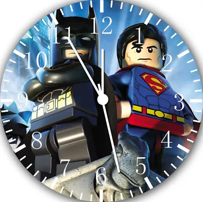 Lego Superman Batman Frameless Borderless Wall Clock For Gifts Or Decor E138 • $38.74