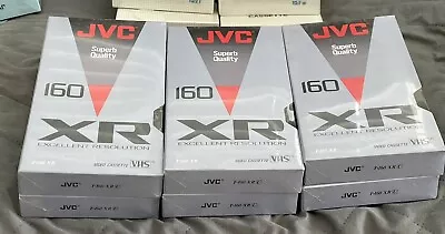 6 JVC  Superb Quality T-160 XR VHS Video Cassette Tapes FREE SHIPN 📦  L👁️👁️k • $29.99