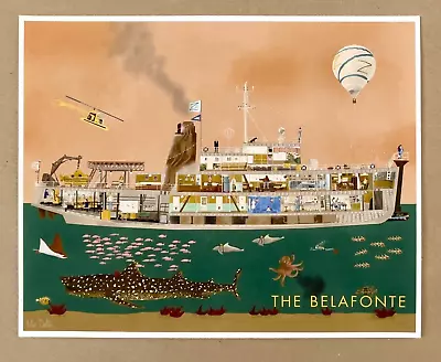 Max Dalton LIFE AQUATIC STEVE ZISSOU Movie Print BELAFONTE Poster Wes Anderson • $319