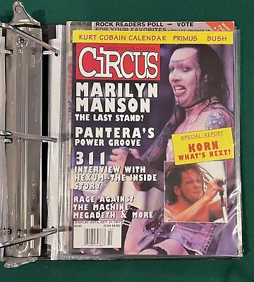 Circus Magazine October 1997 Marilyn Manson Kurt Cobain Calendar • $50