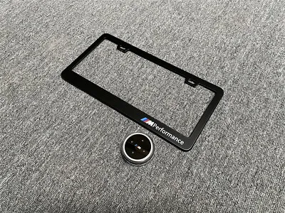 Multi-Media Control Knob Interior Cover And License Frame Set For BMW M Style • $16