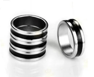 £4.79 • Buy 20mm Magical Magnetic Magic Ring Trick Silver & Black Powerful Pro PK Size New