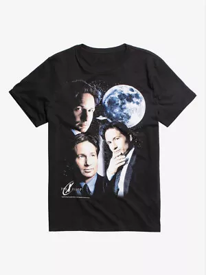 New The X-Files Mulder & Moon  Shirt Classic Black Unisex S-2345XL NE2451 • $22.79