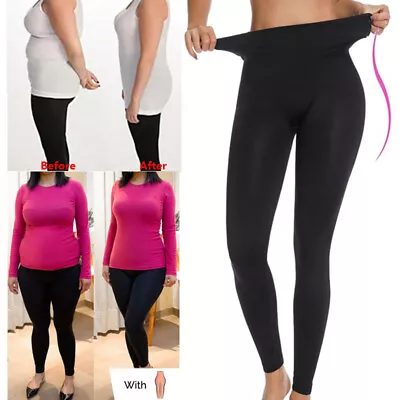 Women High Waist Compression Leggings Tone Pants Tummy Control Thigh Leg Shaper • $15.79