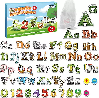 Magnetic Letters Numbers Alphabet Animal Foam Fridge Magnets Toys Kids Abc 123 • $19.99