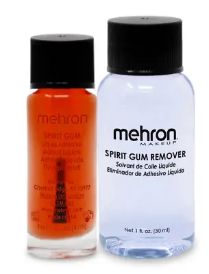 Mehron Makeup Spirit Gum Adhesive & Remover Set SPFX Adhesive Glue Combo Kit NEW • $12.94