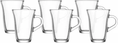 £9.88 • Buy 6 X Nisa Tea Cappuccino Glass Tassimo Coffee Cups Mugs Latte Glasses 150ml