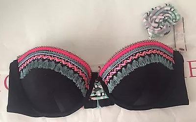 New Victoria's Secret 32C The Beach Bandeau Swim Bikini Top #1263 • $24.97