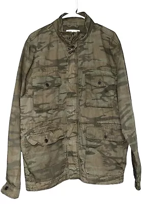 Lucky Brand M-65 Military Field Jacket Mens XL Camo Utility Coat Vtg • $38.40