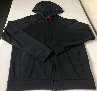 Men's HUGO BOSS Red Label XL / M Black Full Zip Hooded Sweater • $30.99