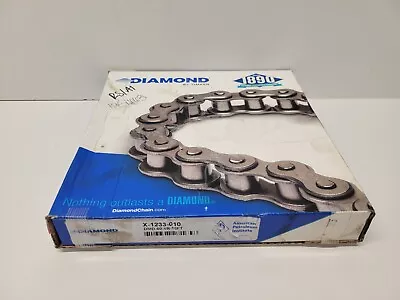 New Old Stock! Diamond 10' Roller Chain X-1233-010 Dmd-60-1r-10ft • $124.95