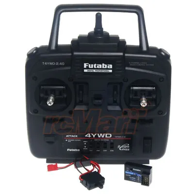 Futaba ATTACK 4YWD 4-Ch 2.4GHz FHSS Transmitter W/R214GF-E For RC Car Truck • $99.99