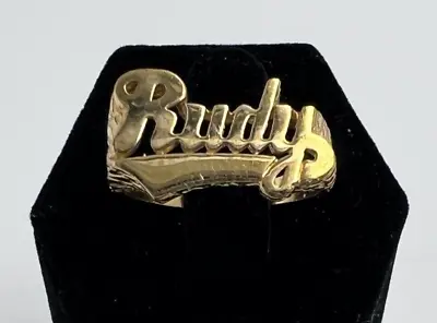 Vintage RUDY Brass Metal Ring • $9.99