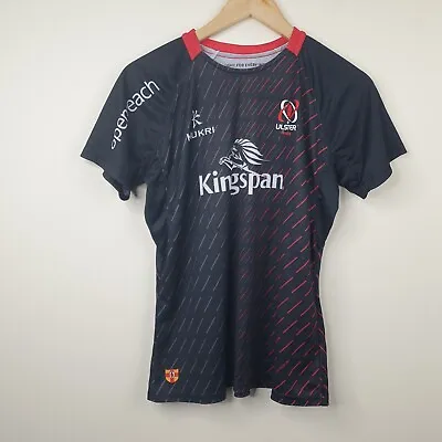 Ulster Rugby Union Shirt Mens Small Black Away Kukri Jersey • £17.99