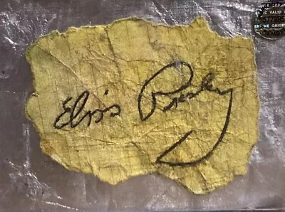 Elvis Presley Signature With Coa • $350