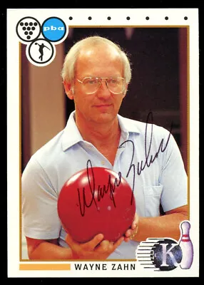 Wayne Zahn #32 Signed Autograph Auto 1990 Kingpins PBA Bowling Trading Card • $20.52