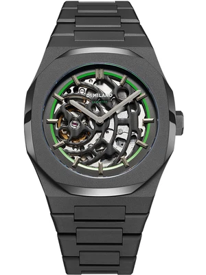 £436.73 • Buy D1 Milano SKBJ07 Skeleton Automatic Mens Watch 42mm 5ATM