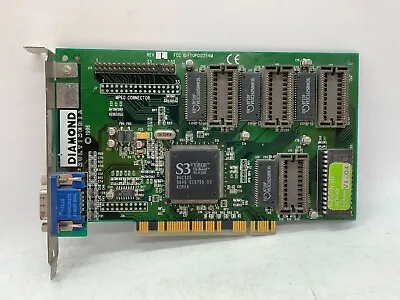 Diamond Stealth 3D 2000 S3 Virge 2MB RAM Video Card PCI FTUPCI3254M • $33.99