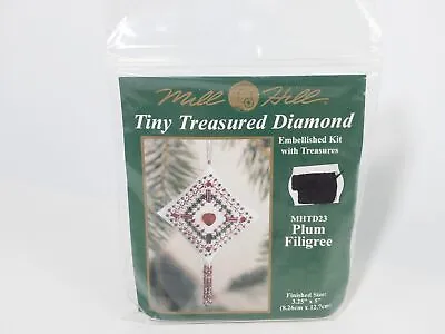Mill Hill Tiny Treasured Diamond Kit Plum Filigree MHTD23 New • $8.99