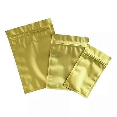 Gold Poly Plastic Heat Seal Bags Food Safe Storage Bags For Freeze-Dried Candy • $9.99