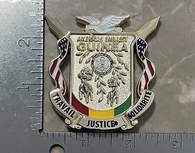 US Embassy MSG DET Marine Security Guard Conakry Guinea Challenge Coin • $100