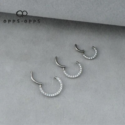 $6.95 • Buy Diamond Ring Earring Helix Rook Daith Surgical Steel Clip On